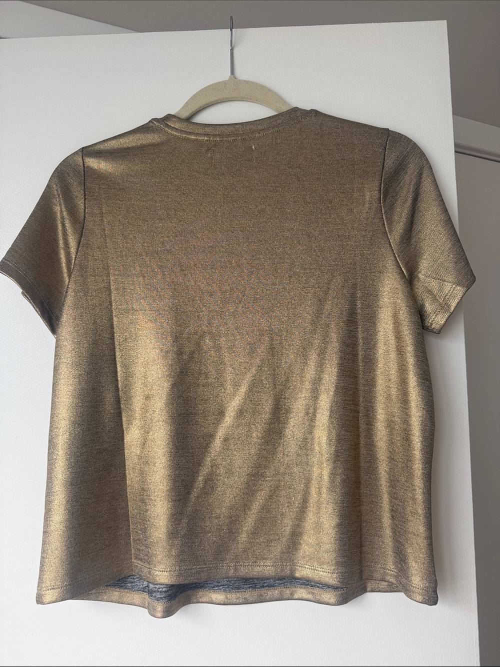 Porridge Metallic Gold Short Sleeve Tee - Picture 3 of 3